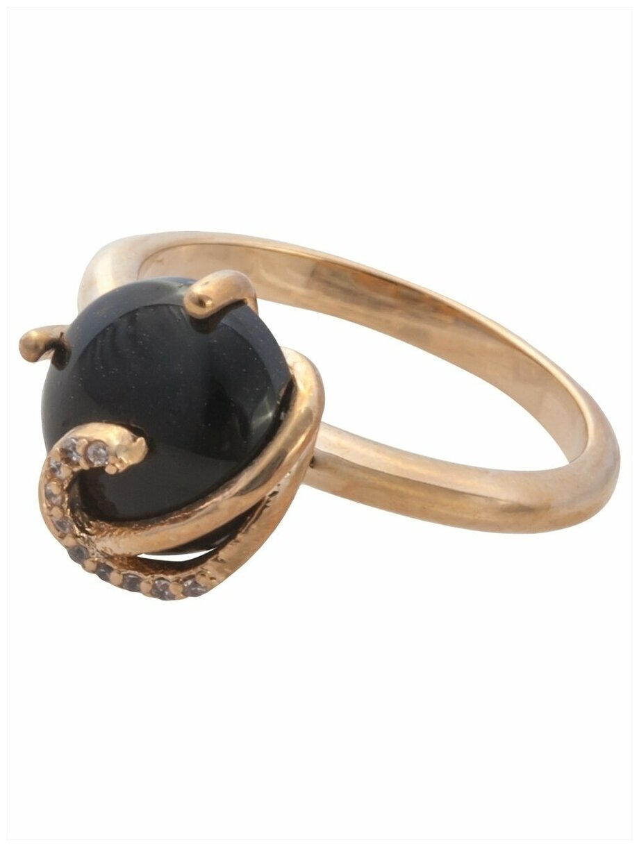 Кольцо помолвочное Lotus Jewelry, оникс