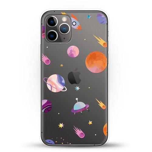 фото Силиконовый чехол узор из планет на apple iphone 11 pro max andy & paul