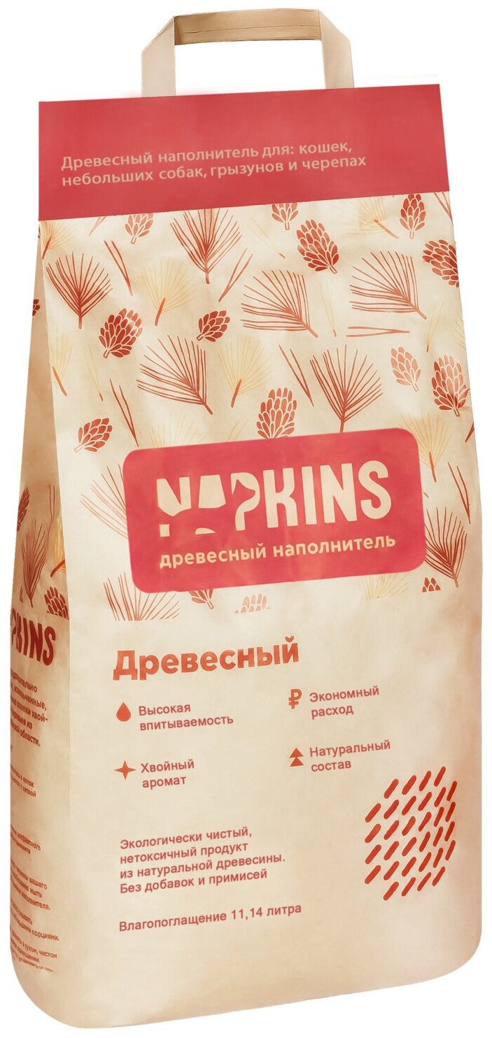 NAPKINS древесный наполнитель, 3 кг