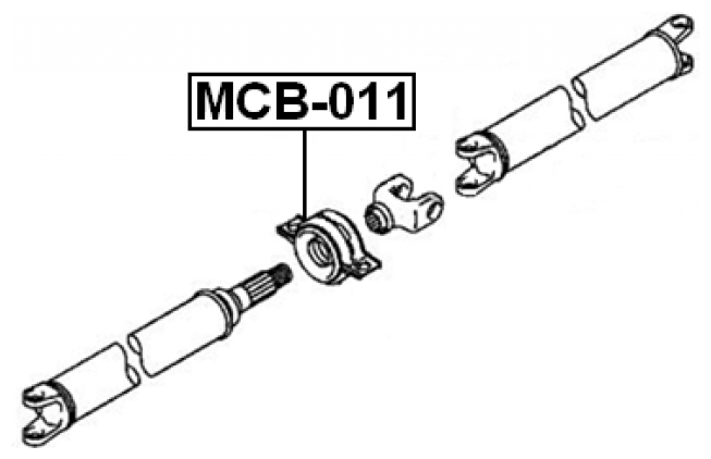 Подшипник подвесной карданного вала Febest MCB-011