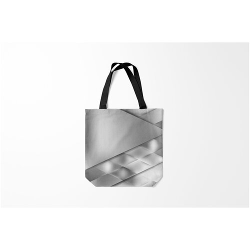 фото Сумка-шоппер / 40х40 см / тренды / геометрия grey rhombuses burnettie