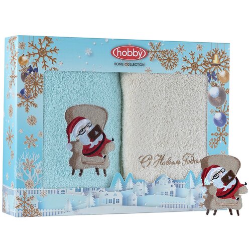 фото Hobby home collection полотенце happy new year (50х90 см - 2 шт) br40388