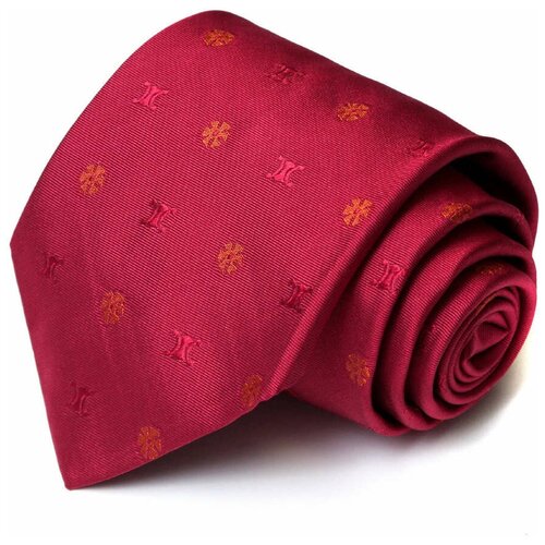 Яркий темно-вишневый галстук Celine 59086