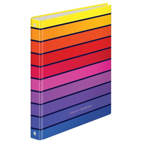 фото Тетрадь на кольцах а4, 100л., 7бц, artspace "узоры. vibrant gradient", глянцевая ламинация