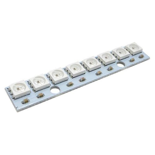 Модуль из 8 RGB светодиодов WS2812 1m 2m 3m 4m 5m ws2812b led strip dc5v 30 60 74 96 100 144 leds m ws2812 ic ip30 ip65 ip67 ws2812 pixels smart lamp tape