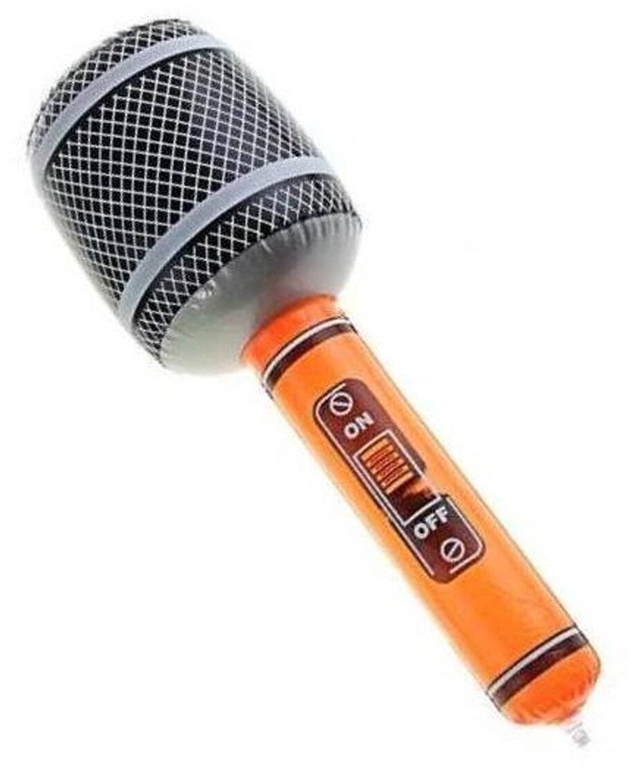 Игрушечный микрофон надувной 50 см арт 6