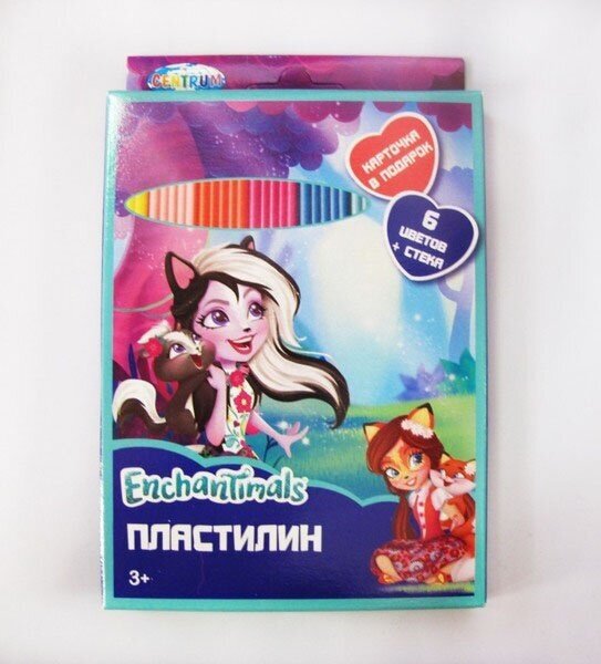 Пластилин Centrum 6 цветов, Enchantimals (88615)