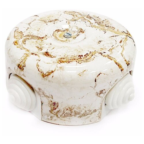 Коробка распределительная ретро керамика д.90, цвет Мрамор