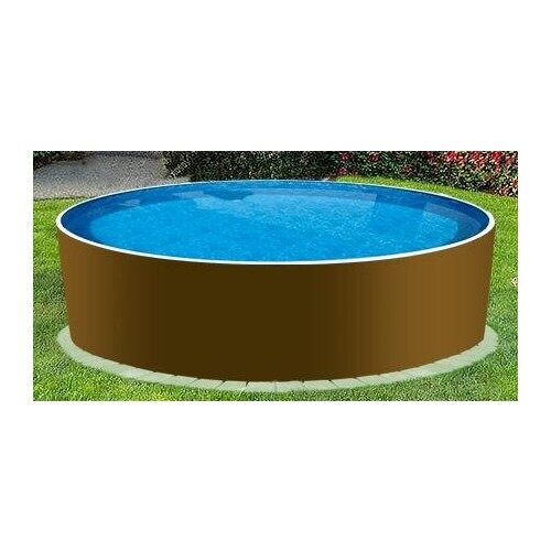 Круглый морозоустойчивый бассейн LARIMAR 5,49 х 1,25 м шоколад комплект (бассейн, лестница, фильтровальная установка, утеплитель под чашковый пакет)