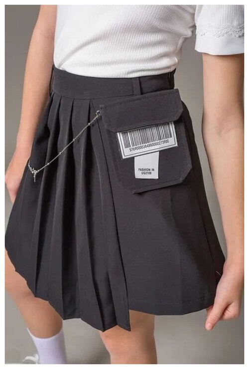 Школьная юбка Deloras, размер 152, черный