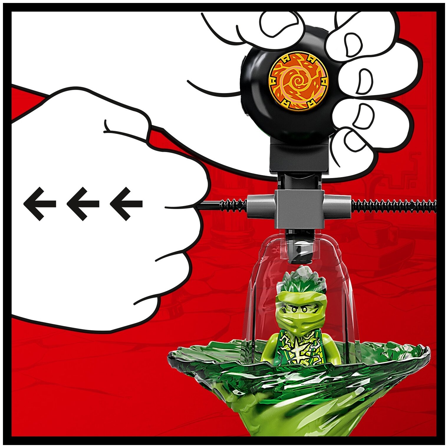 Конструктор LEGO NINJAGO 70689 "Обучение кружитцу ниндзя Ллойда" - фото №4