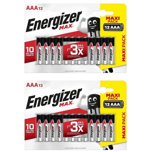 Батарейка Energizer MAX AAA Alkaline 24шт батарейка energizer max aaa lr03 в упаковке 8 шт