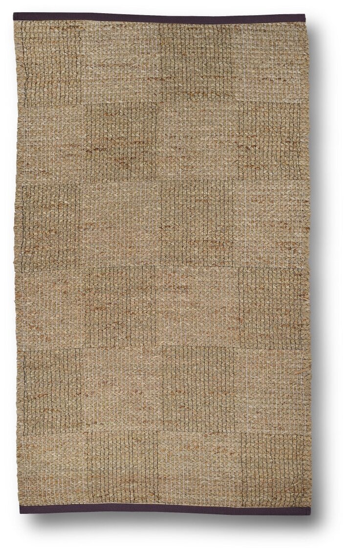 Ковер плетеный без ворса, циновка из сыти, 60х90 см / Bamboolend - фотография № 2