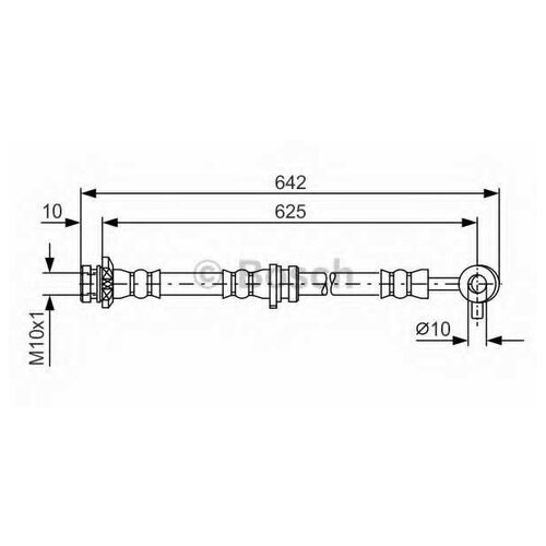 Тормозной шланг | перед лев | Bosch 1987481572