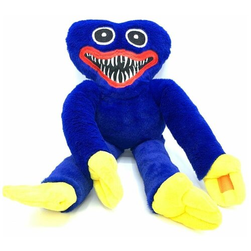 Мягкая игрушка Хагги-Вагги большой 55 см/ Мягкая игрушка с липучими лапами Синий мягкая игрушка хагги вагги большой 55 см мягкая игрушка с липучими лапами голубой
