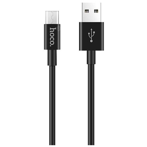 Кабель HOCO X23 Skilled Micro-USB (L=1M), Черный кабель hoco x23 skilled usb microusb 2 4a 1m black 6957531072843 черный