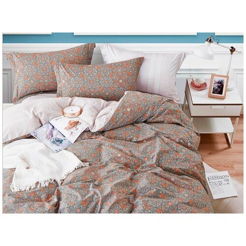 фото Комплект постельного белья евро, печатный сатин 1501-6 asabella