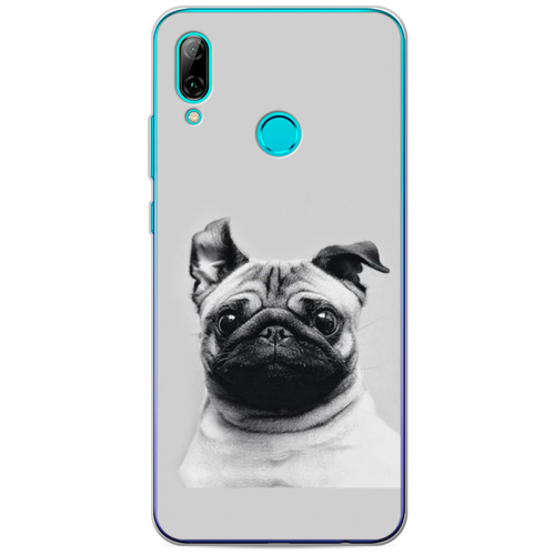 фото Силиконовый чехол ушастый мопс на huawei p smart 2019 case place