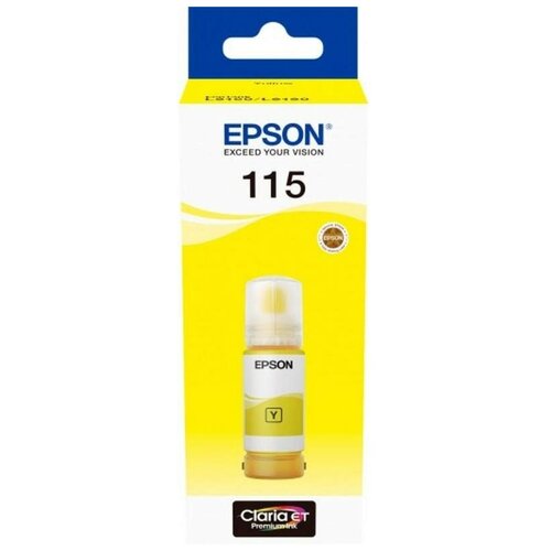 Epson Расходные материалы C13T07D44A Контейнер 115 с жёлтыми чернилами для L8160 L8180