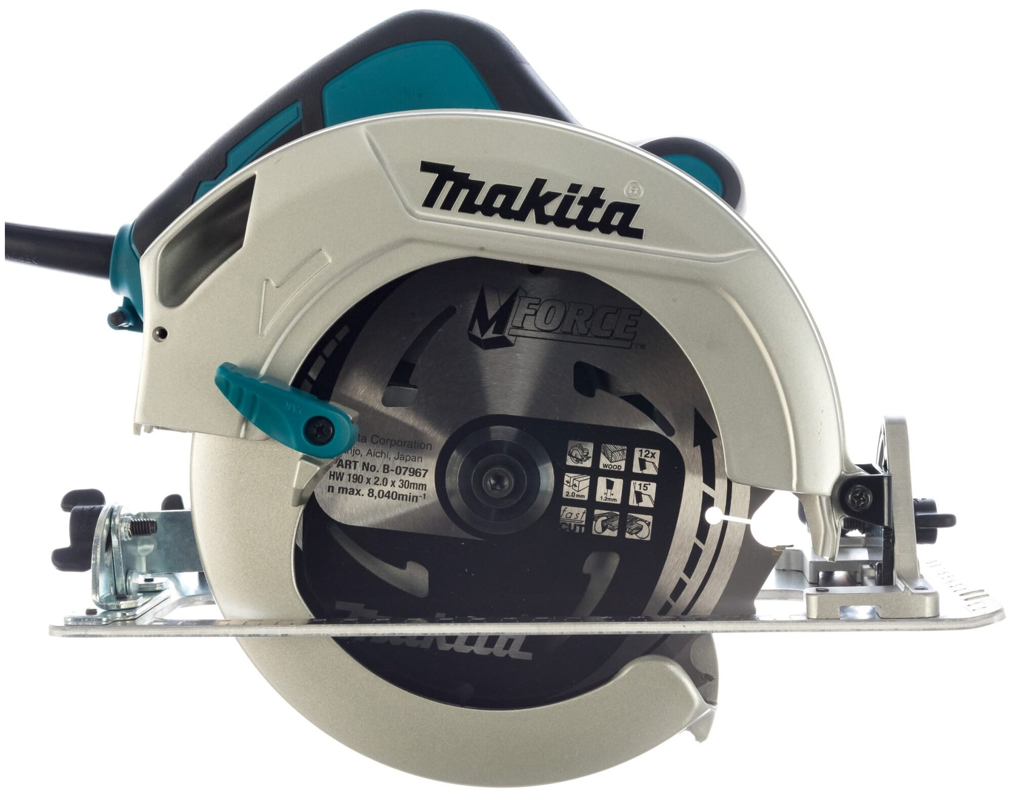 Пила дисковая MAKITA HS7601X1 - фотография № 3