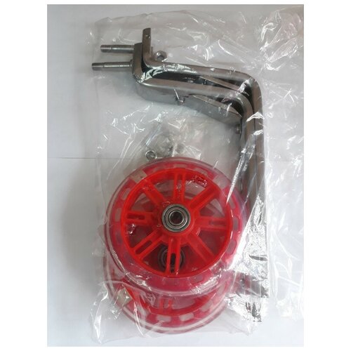 фото Боковые доп. колеса для велосипедов (12"-20"), диаметр - 115мм , с функцией подсветки kms