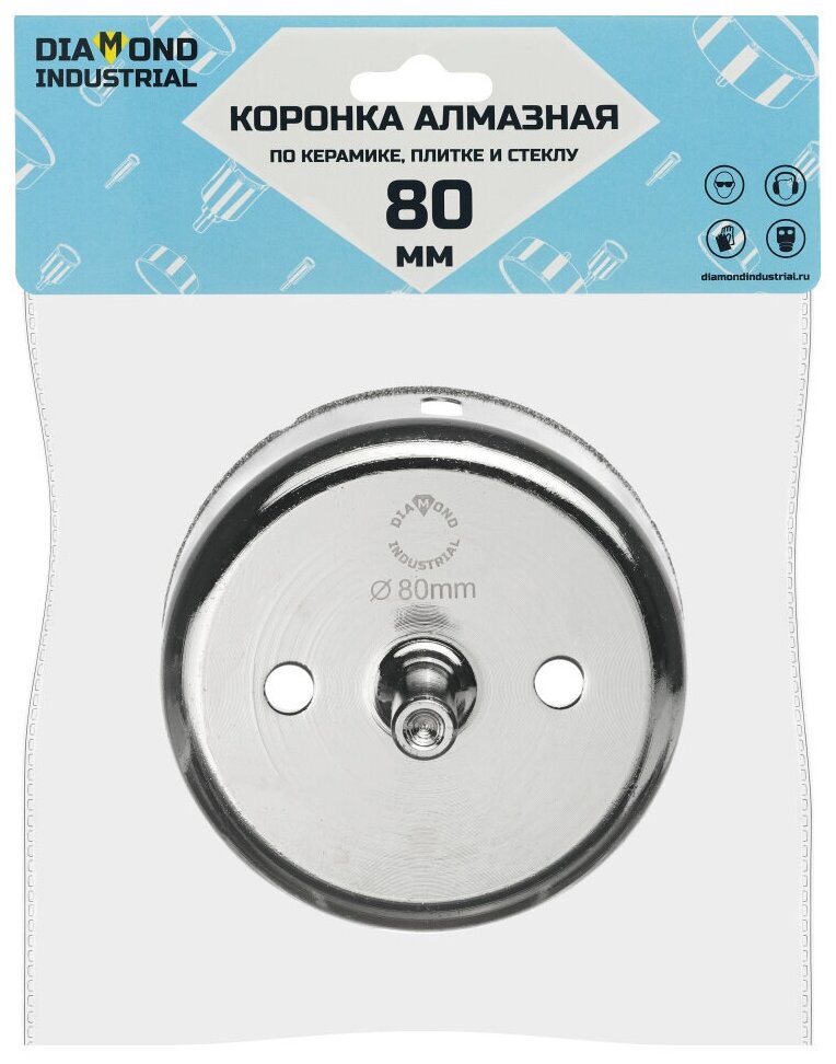 Алмазная коронка по керамике, плитке и стеклу 80 мм Diamond Industrial