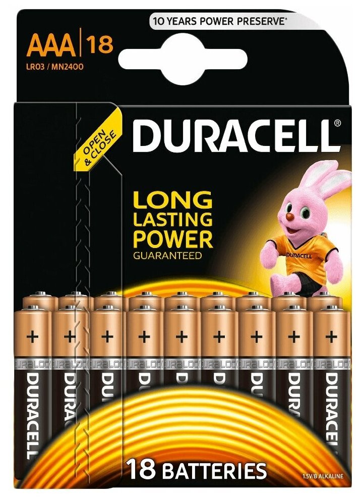 Батарейка Duracell LR03 PROFESSIONAL 18шт блистер, AAA