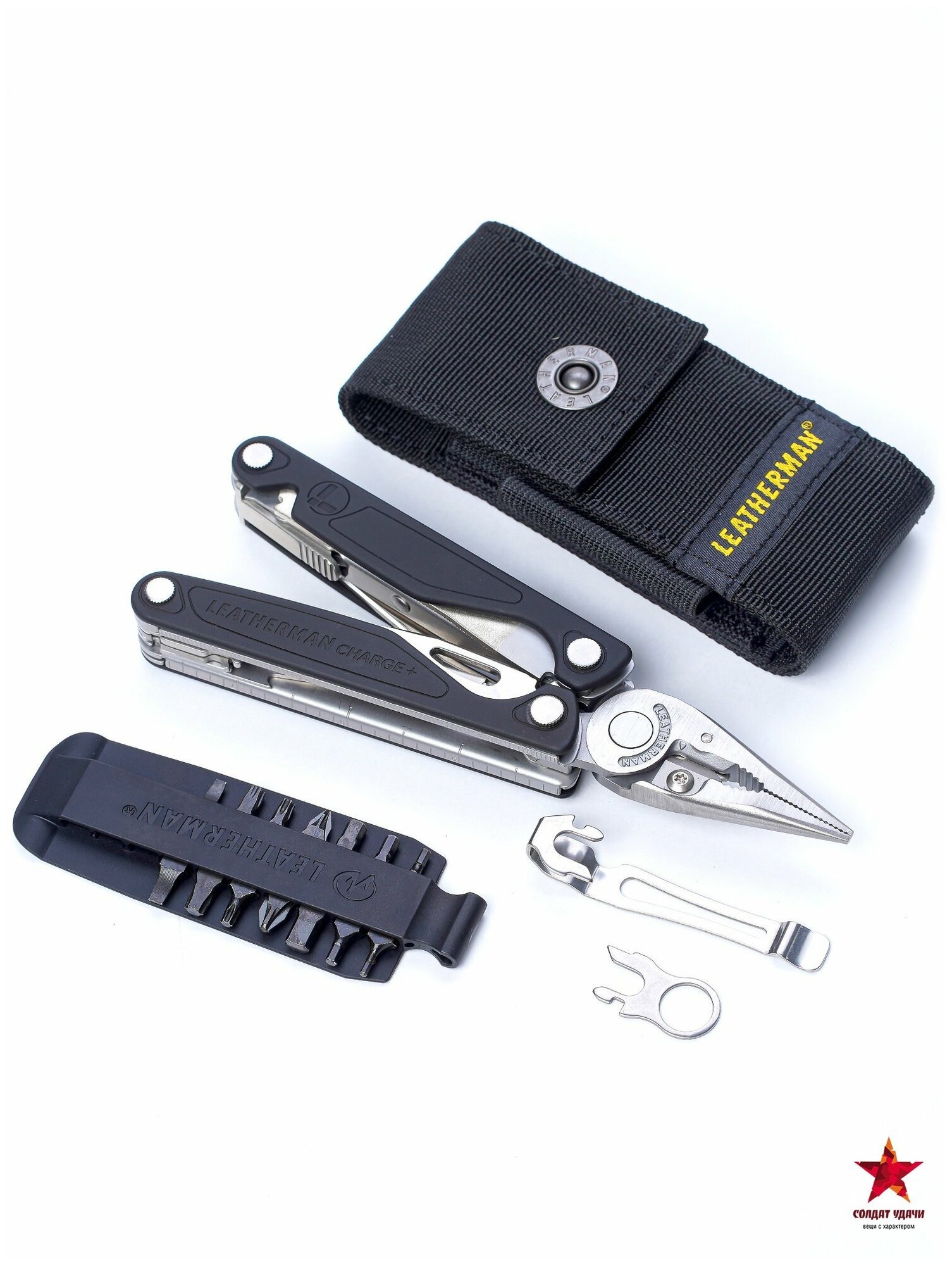 Мультитул LEATHERMAN Charge plus, 17 функций, серебристый [832516] - фото №6