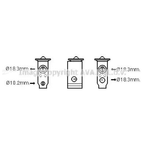 AVA TO1678 Клапан расширительный системы кондиционирования () 1шт