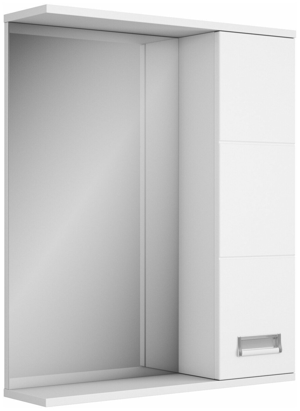 Зеркало-шкаф Uncoria Рейн 50 см белое (без эл)