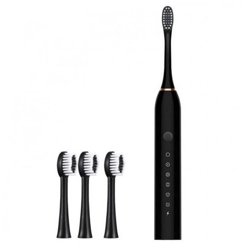 Электрическая зубная щетка ультразвуковая черный 62500₽