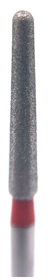 Бор алмазный Ecoline, конусовидный с закругленным концом, под турбинный наконечник, D 1.6 мм, красный (E850)