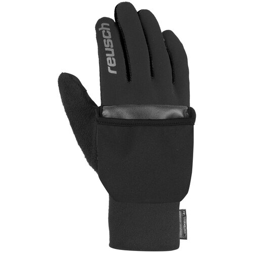 Перчатки беговые REUSCH 2021-22 Terro Stormbloxx Black/Silver (inch (дюйм):5)