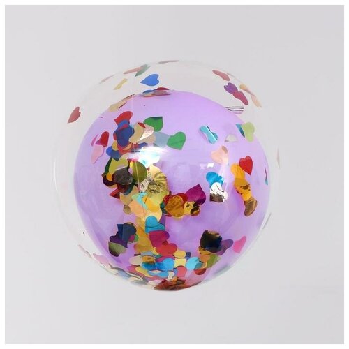 фото Набор двойной 18" «шар в шаре» + конфетти, розовый страна карнавалия