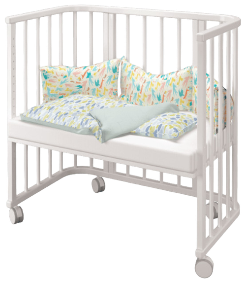 Кроватка детская приставная Incanto Leeloo, цвет белый