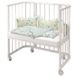 Кроватка детская приставная Incanto Leeloo, цвет белый - изображение