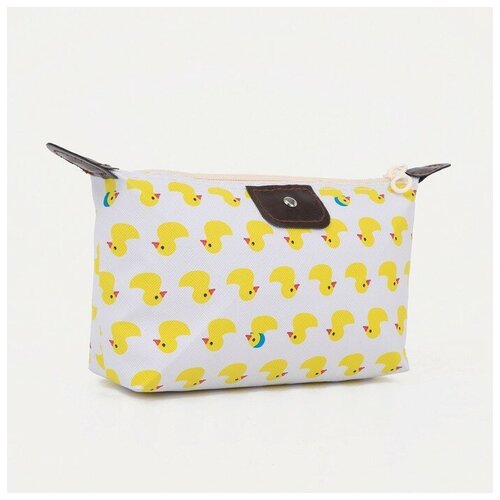 фото Косметичка на молнии, цвет белый noname