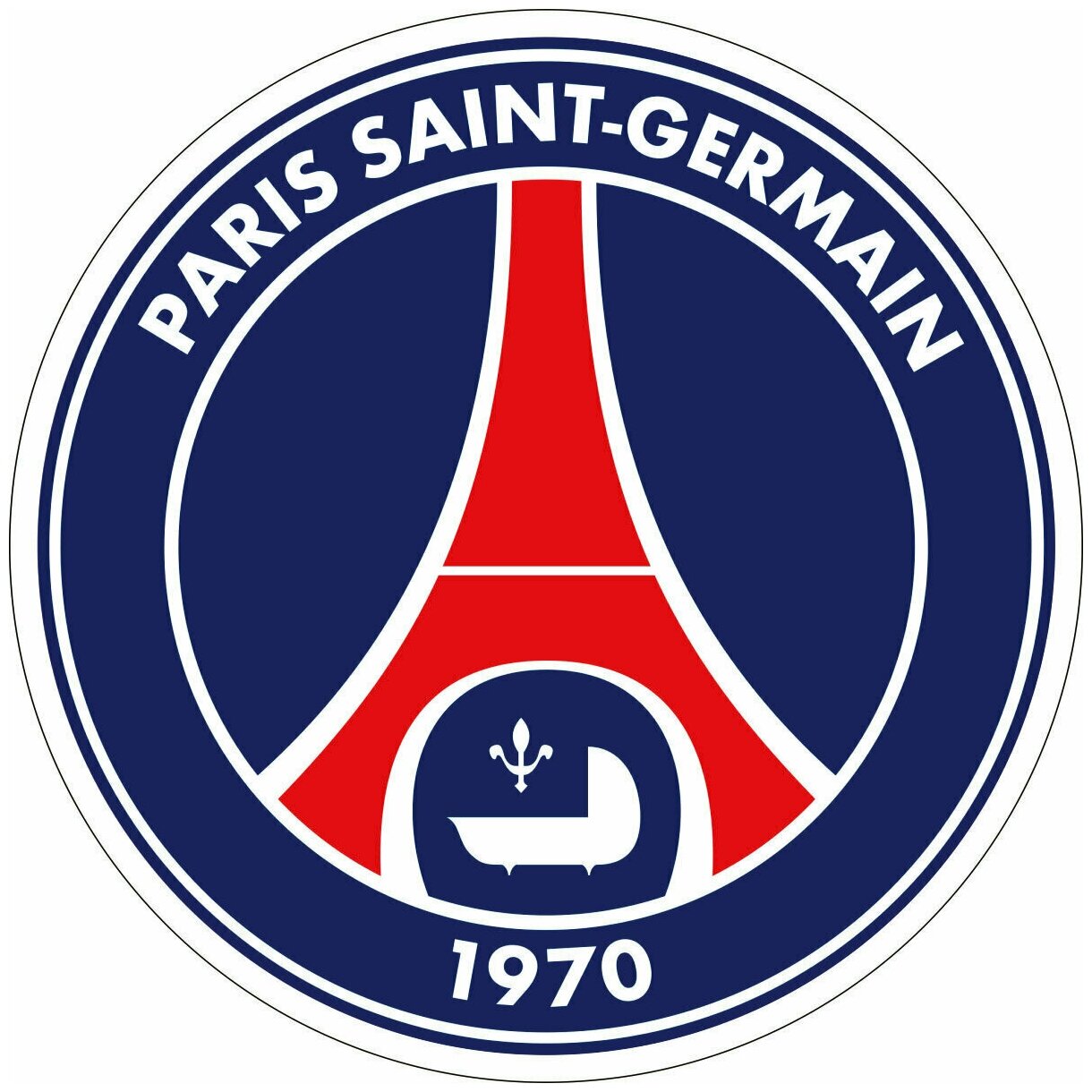 Наклейка виниловая цветная "paris-saint-germain"