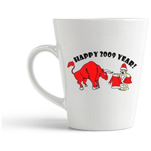 фото Кружка-латте coolpodarok "happy 2009 year!"