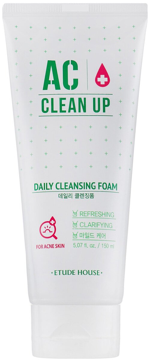 Пенка для проблемной кожи Etude House AC Clean Up Cleansing Foam (150 мл)