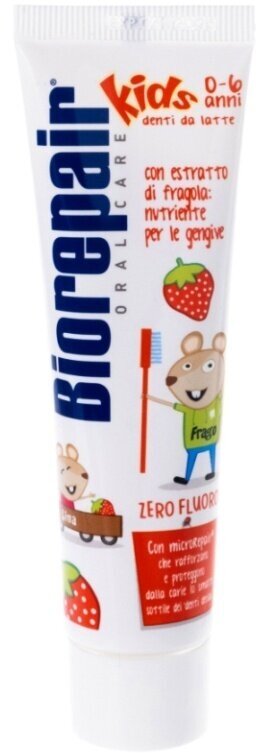 Зубная паста Biorepair Kids со вкусом земляники (от 0 до 6 лет), 50 мл