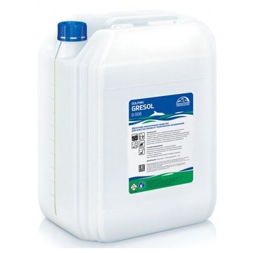 Средство для периодической и генеральной уборки полов от технических загрязнений Dolphin GRESOL, 10л.