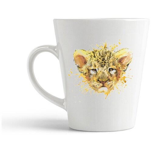 фото Кружка-латте coolpodarok "краски. львенок"