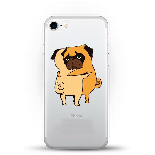 фото Силиконовый чехол мопсы на apple iphone se (2020) andy & paul