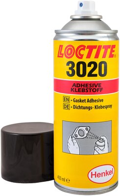 Купить Loctite 3020 в Москве  Спрей для технологической фиксации  вырубленных прокладок Loctite 3020: описание и цены