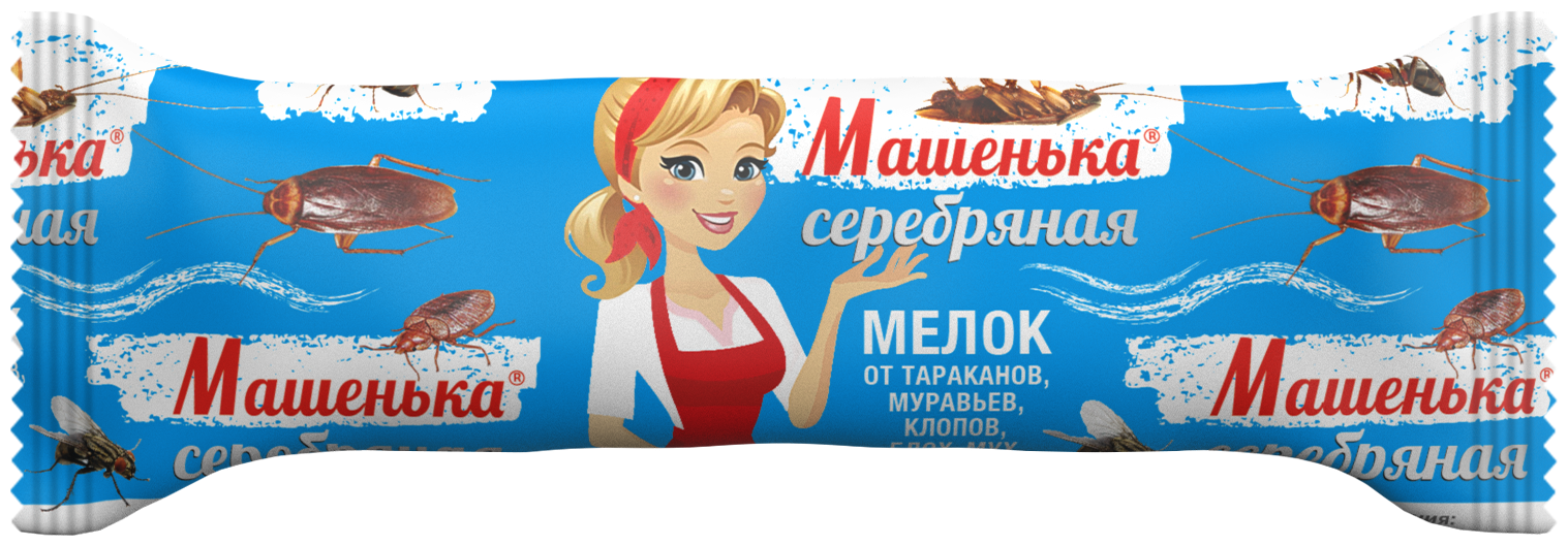 Мелок Машенька Серебряная - от ползающих насекомых (тараканов, муравьев, клопов, блох, мух), 20 гр.