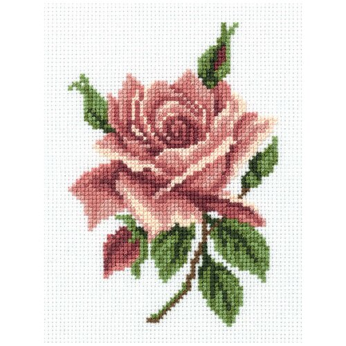 фото Набор для вышивания klart "чайная роза" 11.5x15 см