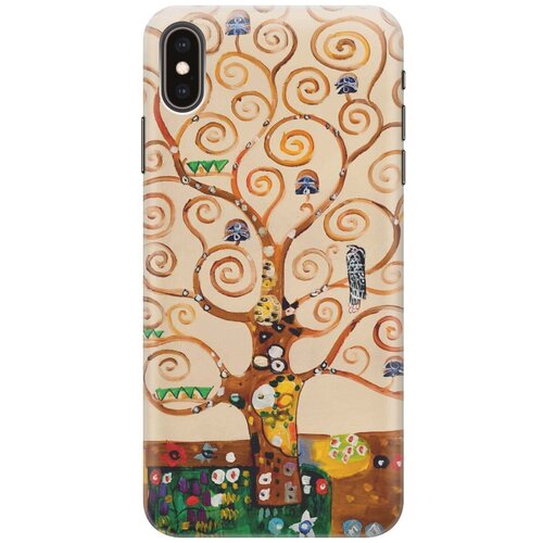 фото Gosso ультратонкий силиконовый чехол-накладка для apple iphone xs max с принтом "климт"