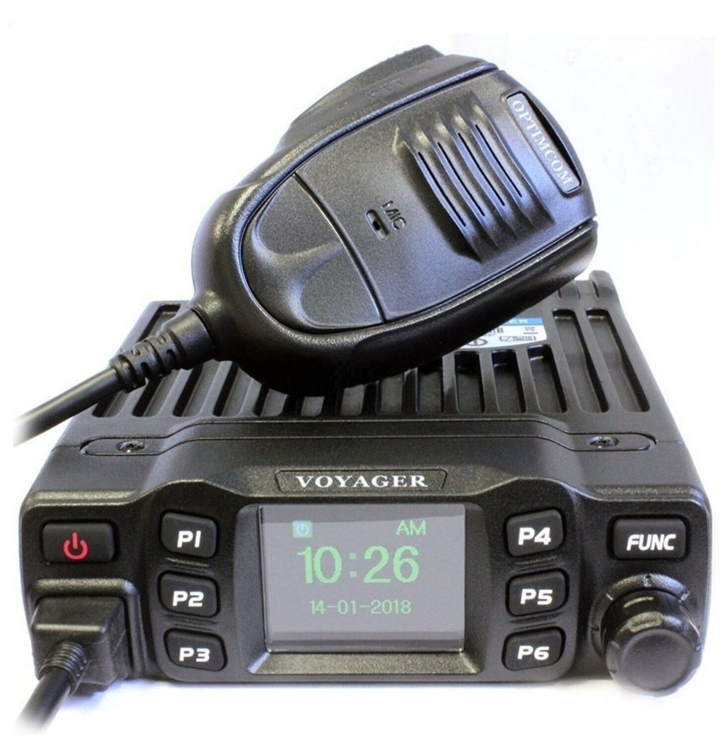 Радиостанция Optim-Voyager СВ 12/24 В 4(8) Вт 27кГц 40 каналов АМ/FM OPTIMCOM VOYAGER | цена за 1 шт