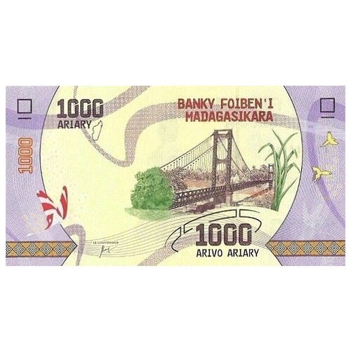 Мадагаскар 1000 ариари 2017 г /Мост/ UNC мадагаскар 1000 ариари 2017 г мост unc